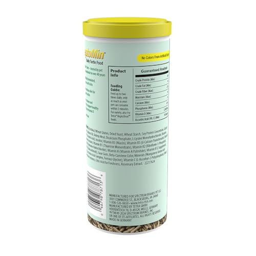 Tetra ReptoMin Floating Food Sticks, Soft Stick Food Formulated for Aquatic Turtles, 10.75 oz/305 g - size: 10.75 Ounce (Pack of 1)