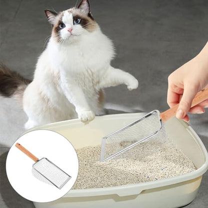 ABOOFAN Cat Litter Scoop Handle Pet Litter Cleaner for Cats Reptiles Capacity Design for Easy Waste Removal Cage