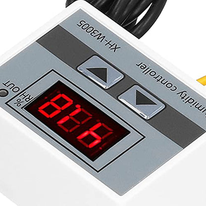 Hilitand Digital Humidity Controller LED Hygrometer Sensor DC24V 240W 10A with ABS Shell for Accurate Humidity Measurement and Direct Output