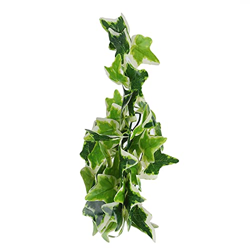 Artificial Reptile Plants Lifelike Plastic Plant Hanging Leaves Decoration with Suction Cup for Reptile Terrarium Fish Tank (New Star Leaf Vine) - size: New Star Leaf Vine