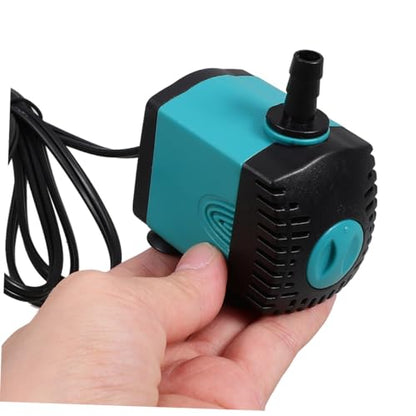 COLLBATH Submersible Fish Tank Water Pump 6w Silent Mini Aquarium Circulation Pump 110v Ac for Hydroponics, Indoor Waterfalls, Terrariums, and Pond Drain Transfer