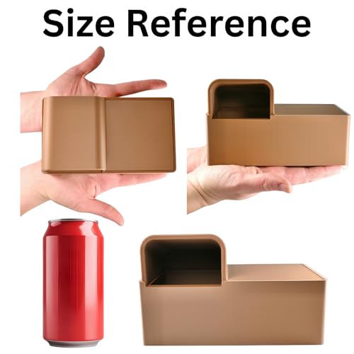 Reptile Humid Hide Box with Lid | Cave Humidity Hide for Leopard Gecko, Hognose Snake, Corn Snake Reptile Underground Lay Box Hideout Habitat Tank Enrichment | Decor Decoration Accessories
