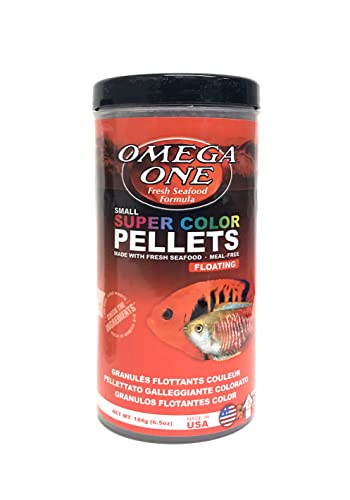 Omega One Super Color Floating Pellets, 3mm Pellets, 6.5 oz - size: 1 Count (Pack of 1)