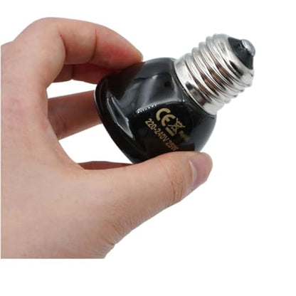Mini Pet Reptile Ceramic Heating Lamp 220V Heat Emitter Light Bulb Heat Reptile Lamp Supplies (Size : 75W) - size: 75W