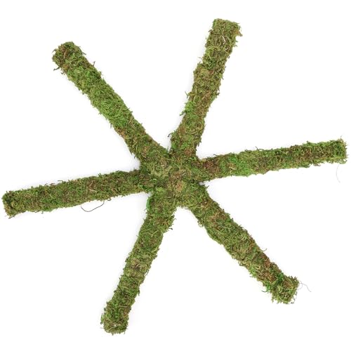 USMOLA 12 Inch Hermit Crab Climbing Toys for Tank, Fake Moss Hermit Crab Habitat Tank Accessories, Pet Snail Climbing Toys, Ideal Snail Terrarium Accessories (Natural Green, 12 Inch)