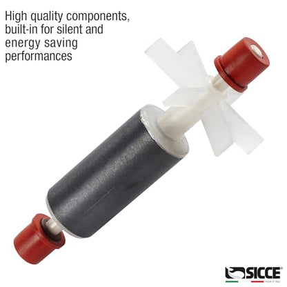 SICCE Syncra Silent 1.0 Multifunction 251 GPH Submersible Water Pump | Italian Made 16W Ultra Quiet Durable Aquarium Fish Tank, Fountain, Pond, Hydroponics, Terrarium Black | Freshwater & Saltwater - size: Syncra Silent 1.0