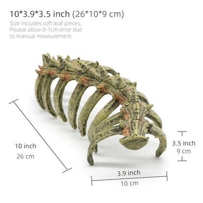 relaqcc Aquarium Skull Animal Skeletons, Reptile Tank Accessories, Fish Tank Decorations for Amphibians, Betta Fish, Shrimp, Hermit Crab, Leopard Gecko