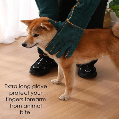 Bite Proof Animal Handling Gloves, Dog Training Gloves, Multipurpose Pet Glove For Grabbing Reptile, Grooming, Trips To Vet, - size: 60CM