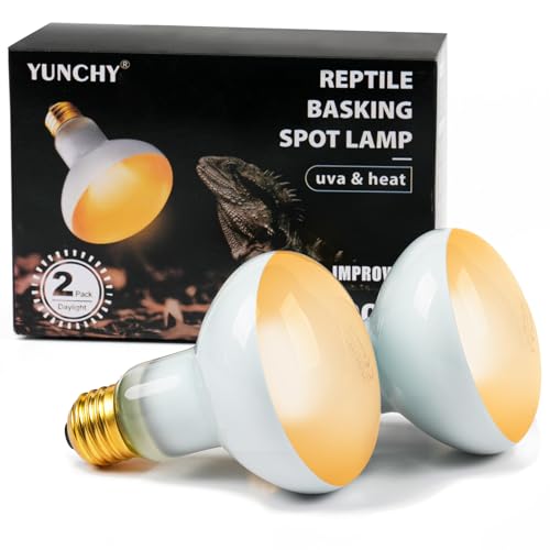 Reptile Heat Lamp, 150W Heat Lamp Bulbs for Reptiles 2 Pack, Amphibians Basking Heat Lamp Bulbs, UVA Daylight Basking Light for Reptiles, Bearded Dragon, Lizard, Turtle, Chicken - style: 150W