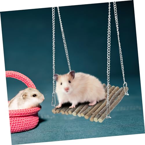 FOMIYES Wooden Crab Climbing Toy Natural Reptile Hammock for Bearded Dragons Lizards Snakes Basking Swing for Reptile Pets Easy to Clean
