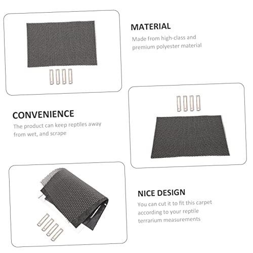Abaodam 1Set Moisture Retaining Reptile Mat of Lizard Carpet Substrate for Terrarium for Snakes Turtles Lizards