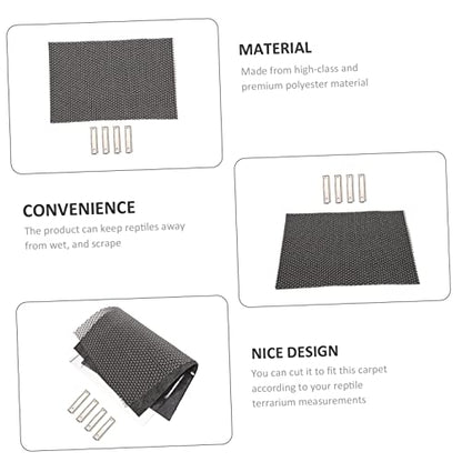Abaodam 1Set Moisture Retaining Reptile Mat of Lizard Carpet Substrate for Terrarium for Snakes Turtles Lizards
