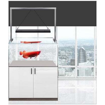 Reptile Lamp Stand, Aluminium Alloy, Adjustable, Lightweight, Easy Installation for Turtle Tank and Fish Tank