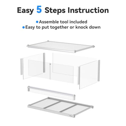88 Gallon Reptile Tank, Reptile Enclosure for Easy Maintenance, Top Screen Ventilation & Glass Sliding Door 48''x24''x18'' - size: 48x24x18'' 88Gallon