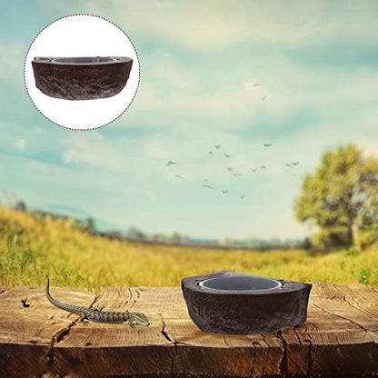 Water Feeder Dog Bowls Gecko Feeding Cup Cat Food Bowl Magnetic Gecko Feeding Ledge Puppy Bowls Gecko Water Dish Turtle Accessories Reptile Accessory Resin Pet Supplies Feed Water