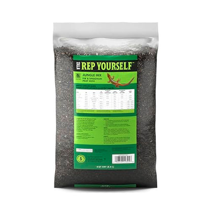Zilla Pet Reptile Terrarium Substrate Bedding, Jungle Mix, for Frogs, Rainforest Geckos, Toads and Snakes, 8 Quart - size: 8 Quarts (Pack of 1)