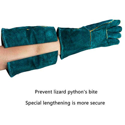 22 Inch Animal Handling Gloves - Anti Bite, Scratch & Heat Resistant for Dogs, Cats, Snakes & Reptiles