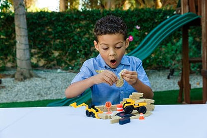 CAT Construction Toys, Dig N' Build Dirt Playset with 10 Oz of Compound, 2 Little Machine Vehicles, Ages 3+ - style: Dirt