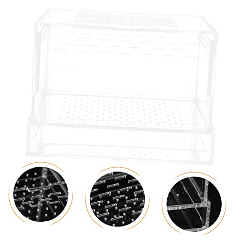 BESPORTBLE Feeding Case Hatching Container Lid for Spider Scorpion Versatile Breeding Box for Reptiles Snails and Habitat for Jumping Spider Tarantula and Reptiles