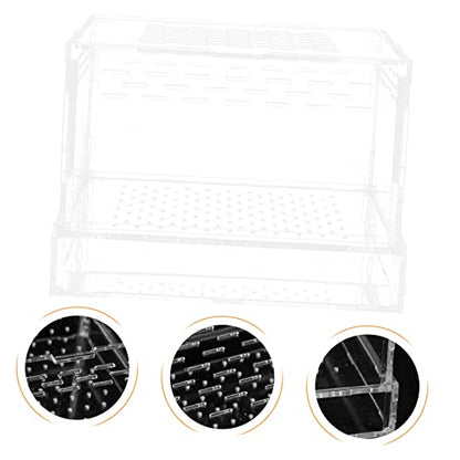 BESPORTBLE Feeding Case Hatching Container Lid for Spider Scorpion Versatile Breeding Box for Reptiles Snails and Habitat for Jumping Spider Tarantula and Reptiles
