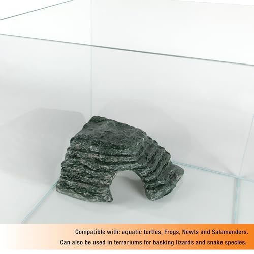 Zilla Reptile Habitat Décor Basking Platform Corner Ramp, Large - size: Large