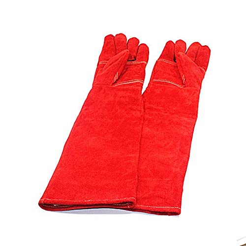 24IN Long Leather Anti-bite Safety Gloves For Catch Dog,cat,reptile,snake,animal Anti Pets Grasping Biting Protective
