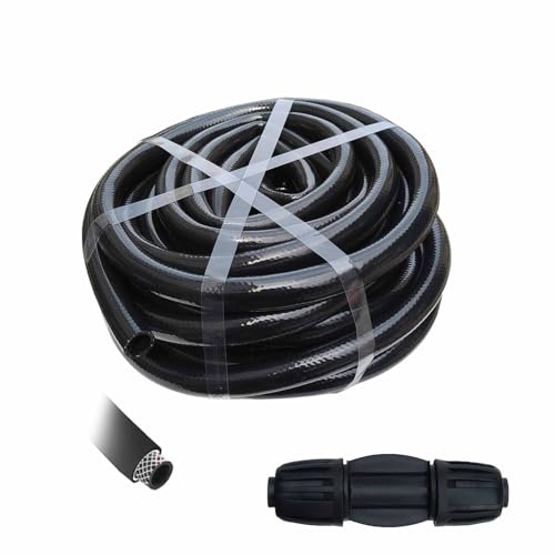 Drip Irrigation Kit 30FT Hose 1/2 Inch for Potted Plants Yard Lawn Juvenile Plants Black - size: 3t