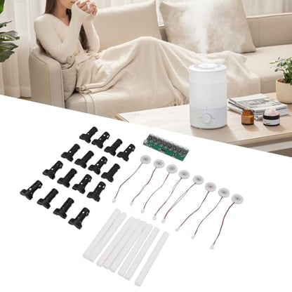 SUNGOOYUE Ultrasonic Mist Maker Circuit Board Humidifier Module Diy For Reptile Terrarium Plant Humidifying, Electronic Atomizer Driver 6 Plates (8 Heads) - color: 8 Heads