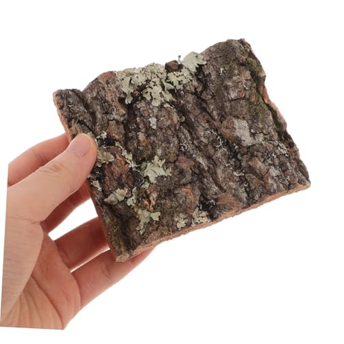 SUPVOX Natural Cork Bark for Reptile Tank Decor Tree Bark Hide for Reptile Habitat Aquarium Background Decoration for Lizard Snake Gecko and Other Reptiles