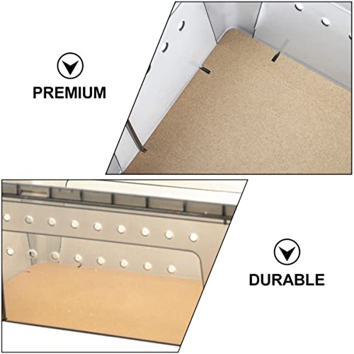 Disposable Reptiles Box Liner Paper 50 Sheets Kraft Paper Mat for Reptile Feeding Box Bedding for Lizards Snakes and Turtles