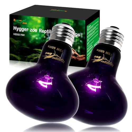 75W Reptile Night Light Bulb – 2-Pack Moonlight Purple Glow, Gentle Heat & UVA for Nocturnal Basking, E26 Base, Perfect for Bearded Dragon, Lizard, Turtle, Chicken - color: Purple, size: 75W