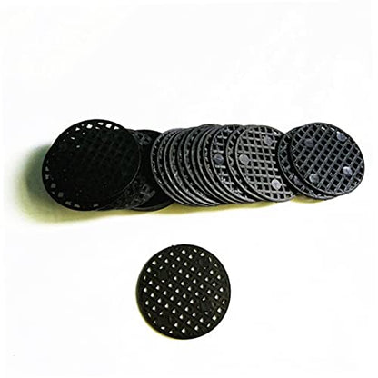 BESPORTBLE 100pcs Flower Pot Mesh Pad Diameter Anti-Corrosion Grid Mat for Breathable Bottom Drainage Net for Indoor and Outdoor Plant Growth