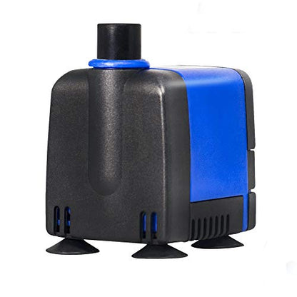 130 GPH Submersible Water Pump - Adjustable Quite Aquariums, Fountains, Hydroponics, and Pond Pump, 2.9 ft Lift, 6.5W - 4 Pack - color: Blue; 4 Pack, size: 130 GPH