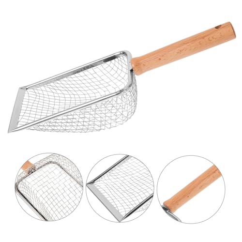 Hemoton Cat Litter Scoop Handle Litter Sifter for Easy Cleaning of Cat Waste Fine Mesh Design for Reptile Terrariums