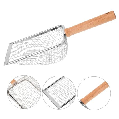 Hemoton Cat Litter Scoop Handle Litter Sifter for Easy Cleaning of Cat Waste Fine Mesh Design for Reptile Terrariums