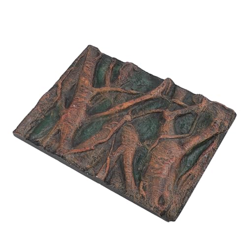 CHICIRIS 3D Reptile Background, Aquarium Background Foam Rock Wall Decor with 3D Textures for Fish Tank Reptile Tank Terrarium (H) - size: H
