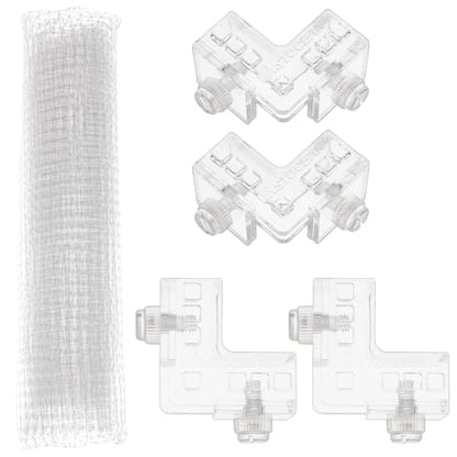 OLYCRAFT 39.4x36.4 Inch Fish Tank Lid Cover Protective Net with Screw Fastener Plastic Mesh Screen Netting for Fish Aquarium Screens Top Cover Fishes Tank Net Screen Covers Aquarium Mesh Top