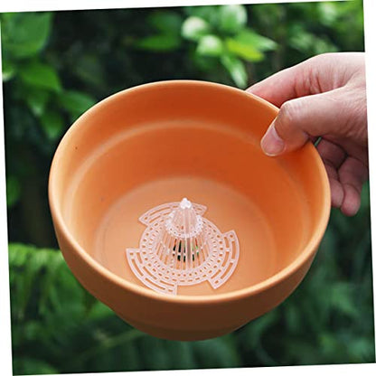 UPKOCH 4sets Cone Garden Mesh Pads for Flower Pots Durable Drainage Netting Mats Prevent Soil Leakage for Planters Flowerpot Accessories 24pcs*4