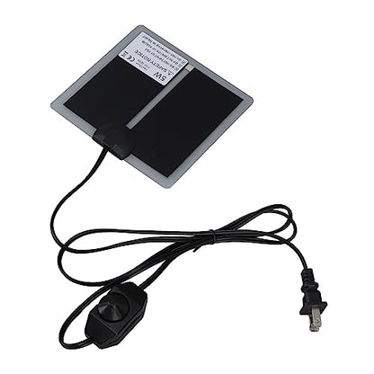 Reptile Heat Pad Under Tank Heater Terrarium Heating Mat for Snakes Lizards Turtles PET Tear Tough Safe (5W) - size: 5W