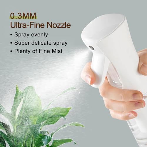 Fine Continously Mist Spray Bottle (10.1oz/300ml) for Body moisturizer Hair styling Cleaning Garden plant care etc.,Hair Mister Misting Continuous Mist Spray Bottle,2Pcs (Black+Black) - color: Black+Black