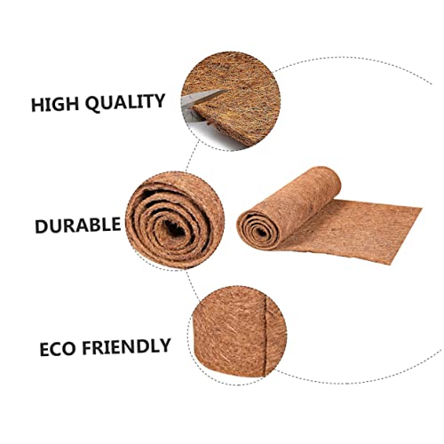 FRCOLOR Natural Reptile Carpet Mat Non-Slip Coconut Fiber Liner for Terrarium Reptile Climb Mat Durable Moisture Retaining Safe for Lizards Snakes and Turtles