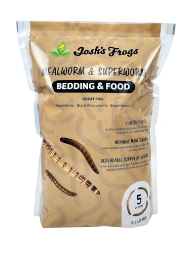 Josh's Frogs Mealworm & Superworm Wheat Bran Bedding and Food Source (5 Quarts) - size: 2 Pound (Pack of 1)