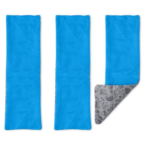 Paw Inspired® Fleece Liners for Ferret Nation, Critter Nation * Cage Ramp for Ferrets, Rats, Chinchillas, Hedgehogs & Other Small Animals (Blue, Ramp Cover - 3 Pack) - color: Blue, size: Ramp Cover - 3 Pack