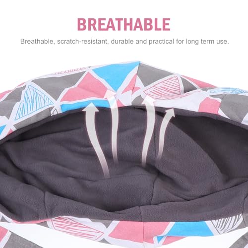 POPETPOP Small Animal Sling Carrier : Bearded Dragon Carrier Sling with Adjustable Strap for Outdoor Travel - Breathable Small Animal Carry Bag for Guinea Pig Hedgehog, 25.55X7.86X5.89in