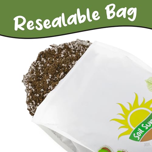 Soil Sunrise Carnivorous Plant Potting Soil Mix (2 Quarts) Ideal Additive for Venus Fly Traps, Sundews, and Pitcher Plants - size: 2 Quarts