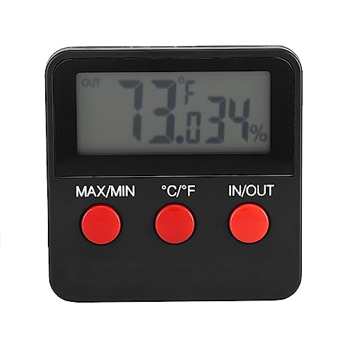 2 Pack Mini Hygrometer Thermometer, Digital Humidity Meter Temperature Fahrenheit Humidity Meter for Humidors Greenhouse Garden Cellar Fahrenheit Celsius
