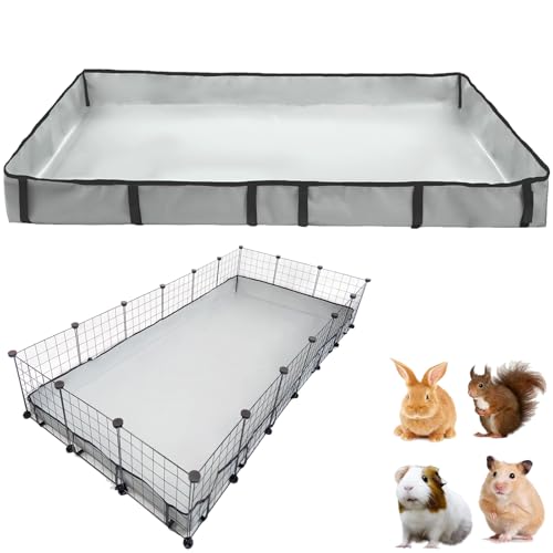 Guinea Pig Cage Liner Tarp Bottom Waterproof and Washable Base Also for Rabbits, Bunny, Chinchesillas, Hedgehog, Ferrets and Other Small Animals(36x72 inches) - size: C&C 3x6(36x72 inches)
