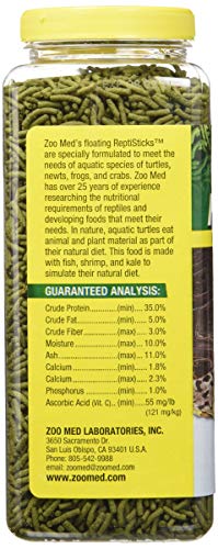 Zoo Med ReptiSticks Floating Aquatic Turtle Food, 8-Ounce