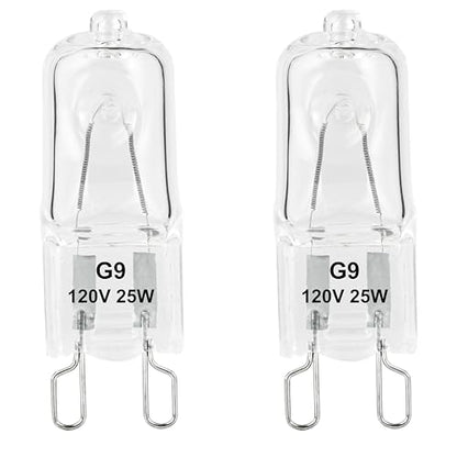 G9 Heat Lamp Bulbs for Reptile,Day White, Mini Halogen Bulb 25W, Infrared Reptile Heat Lamp for Bearded Dragon Gecko Turtle Lizard, Pack of 2 - size: 25W-Pack of 2