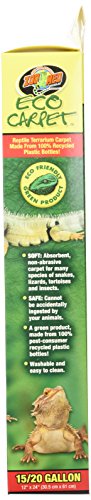 Zoo Med Eco Carpet for 15 Gallon Tanks (Pack of 2) - size: Pack of 2